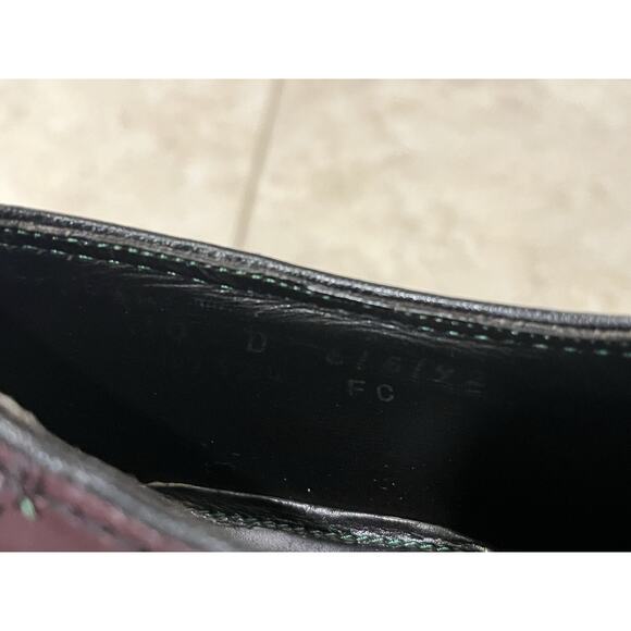 FLORSHEIM IMPERIAL Men's Leather Dress Shoes Blucher Brown Cordovan VTG USA 10D - Picture 13 of 15